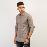 Shirt:Full Sleeve_Trendy Fit_ Solid_400#1